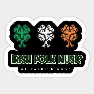 irish folk music Sticker